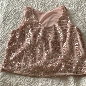 Rose gold crop top